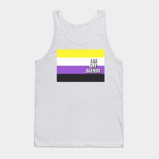 The Gay Agenda - Nonbinary Flag Tank Top